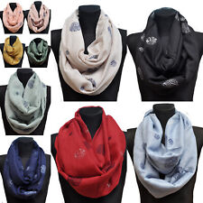 XXL Cotton Loop-Schal Loopschal Halstuch Tuch Schlauchschal  Punkte Kreis