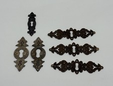 6 antike Möbelbeschläge