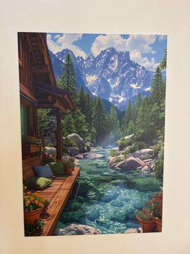 Displate metall deko mountain - metall,
