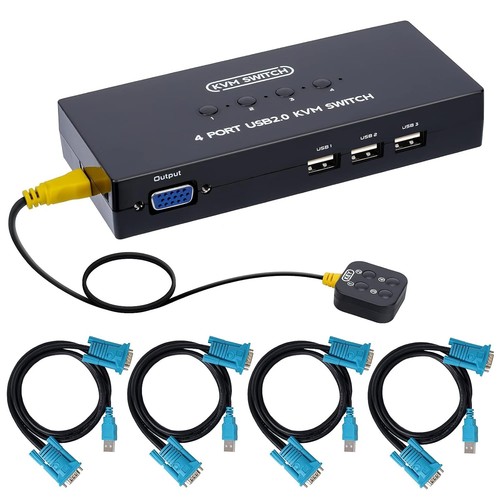 Vga usb kvm switch - vga, 4