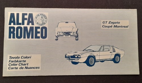 Orig farbkarte alfa - farbkarte, romeo