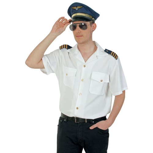 Piloten kostüm hemd - hemd, kapitän