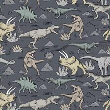 Dinosaurier Dino 100% Baumwollstoff 0,5m Stoff Kinderstoff Meterware Nähen BB041