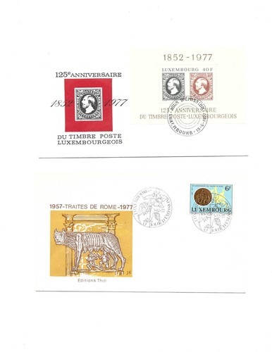 Briemarken luxemburg fdc block - briemarken,