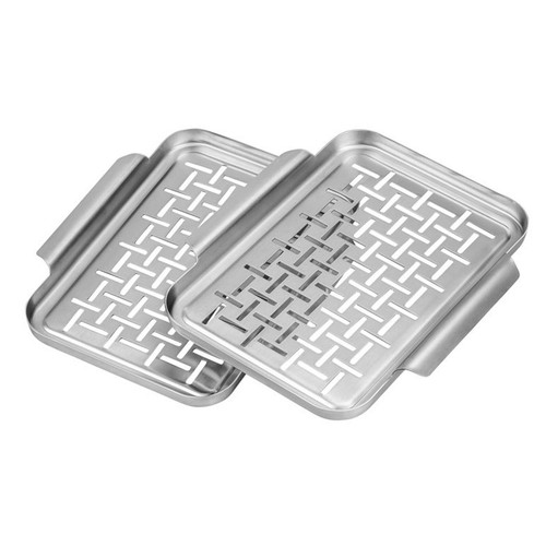 2er set grillkorb grillplatte - 2er-set,