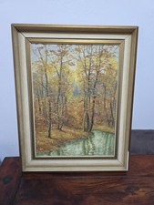 Ölgemälde Landschaft Bäume Kunsthandel Hamburg m. Signatur - Siehe Bilder