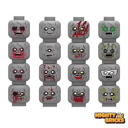 16x minifiguren köpfe passend - 16x,