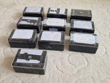 10 Boxen Kunststoff Aufbewahrungsbox Sortierkasten schwarz - 13,5 x 9cm / 6 hoch