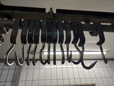 10 Haken DIN250 Rohrbahnhaken Rohrhaken Fleischerhaken Eurohaken  