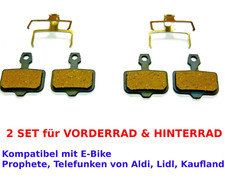 2 Sets E-Bike Bremsbeläge