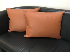 Sofakissen 40x40 cm cognac 2er