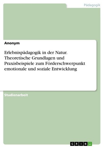 Erlebnispädagogik der - erlebnispädagogik,