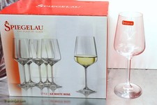 6 Stück Weißwein-Gläser der Kristallglasfabrik Spiegelau