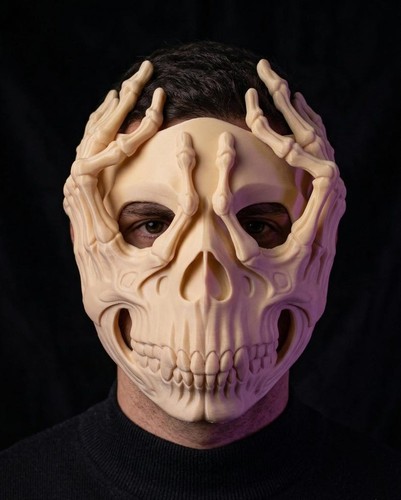 Skeleton hands skull - hands, mask