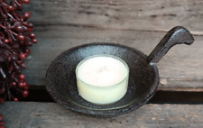 ❤️ Massiver Kerzenleuchter Teelichthalter Gusseisen / Metall Kerze braun ❤️