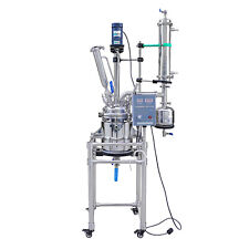 2-5L Edelstahl Mantel Reaktor Chemie Rühren Reaktion Wasserkocher Jacket Reactor