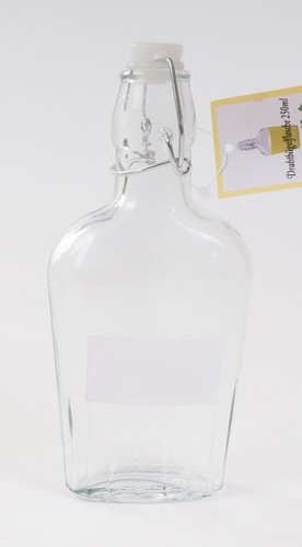 Glas bügelflasche 250ml - glas-bügelflasche,