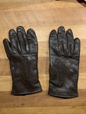 Nappaleder Fingerhandschuhe Herren dunkelbraun Gr. 7,5 C&A