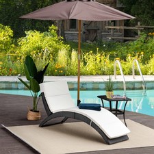 Sonnenliege Rattan Hängematte
