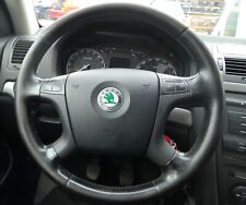 Skoda Octavia 1Z Lederlenkrad Lenkrad Airbag Multifunktionslenkrad