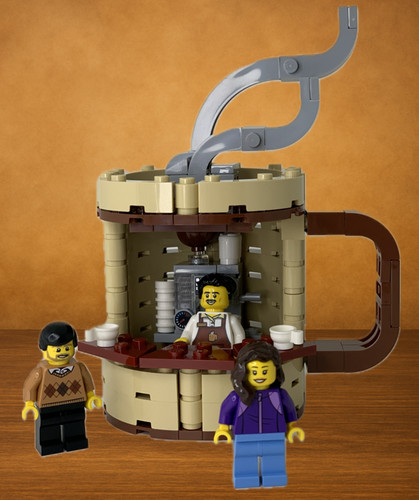 Lego moc coffee shop - moc,