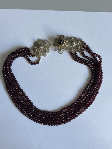 Antiquarisch granat collier - antiquarisch,