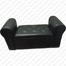 Osmanische Bank Sitzbank Sofa Bank, PU Leder, Hocker Großer Stauraum 100x40x40cm