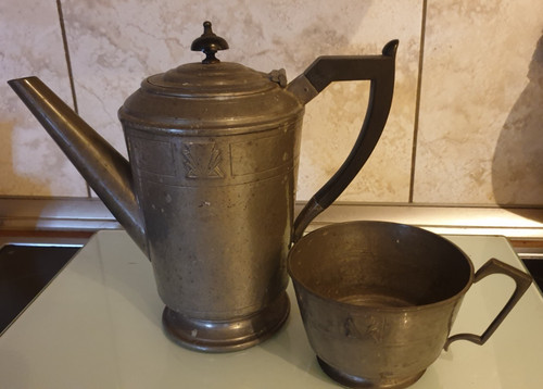Antik kaffee tee kanne deckel - ,