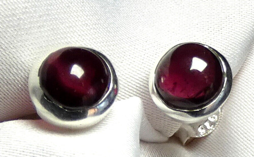 Granat ohrstecker - ❤️✨,