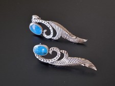 Vintage Ohrstecker Ohrringe Silber 925 Türkis Indianer-Schmuck Navajo 