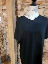 Tshirt Enrico Mori Kurzarm Schwarz Unifarben Herren L