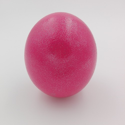 Straußenei pink ausgeblasen