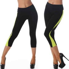 Damen High Waist 3/4 Leggings