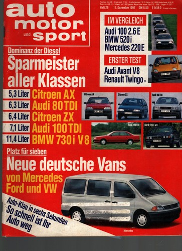 Zeitschrift auto motor und - auto,