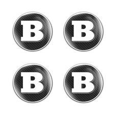 Brabus Silicon Emblem Abziehbild Auto Radkappen Aufkleber Epoxidharz 4 stu Logo