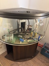 Eckaquarium mit Unterschrank und Pumpe 350l