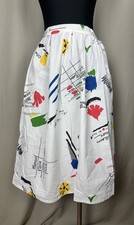 Vintage Faltenrock Damen Gr 36