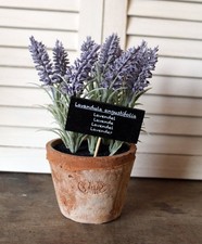 Kunstpflanze Lavendel im AT Topf Deko Tischdeko Blumendeko Landhausstil