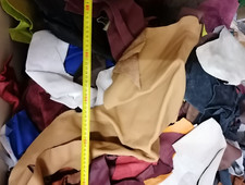 3kg Probierpaket Bastelleder Lederreste DIN A5- A4 bunt farbig Leder basteln