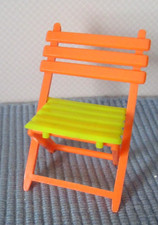 Stuhl Klappstuhl Kunststoff Puppenhaus/Puppenstube/Puppenküche/Kaufmannsladen