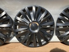 4 Radkappen Zierblenden 16 zoll schwarz