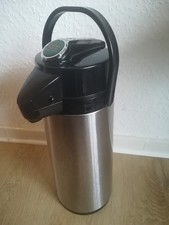 Edelstahl-Pumpkanne/ Isolier/Thermokanne, Kaffee, Gastro, 2,2 Liter