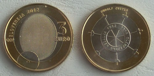 Euro gedenkmünze slowenien - gedenkmünze,