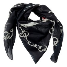 Baumwolltuch totenkopf schwarz - baumwolltuch,