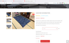 Japanische Boden Futon Matratze Shikibuton 120×210 cm • Handgefertigt • 