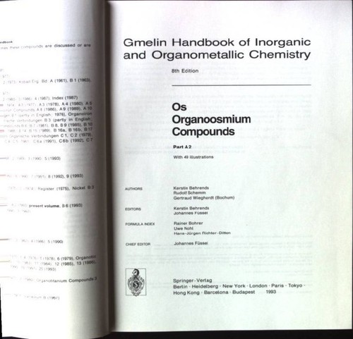 Gmelin handbook inorganic - gmelin,