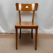 1 von 4 Kaffeehausstuhl Frankfurter Stuhl Bistro Holz Art Deco Antik Schellack