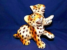 Leoparden Figur Statue Keramik