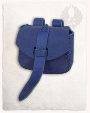 Mytholon Louis Gürteltasche Leder Blau Medium Larp Mittelalter  #18251