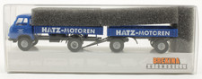 Borgward Hängerzug "Hatz-Motoren" blau Brekina 1:87 H0 OVP [BK6-A5]